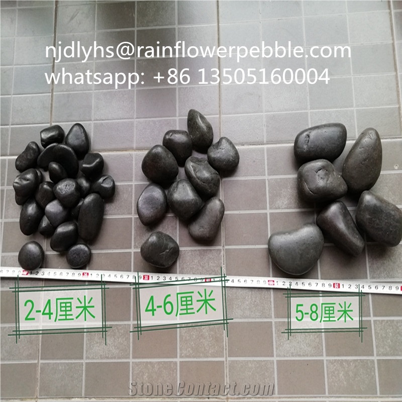 Landscaping Pebbles Stones Black Gravel Pebble Stone
