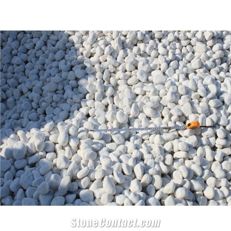 Cheaper Walkway Snow White  Pebble Stone On Sales