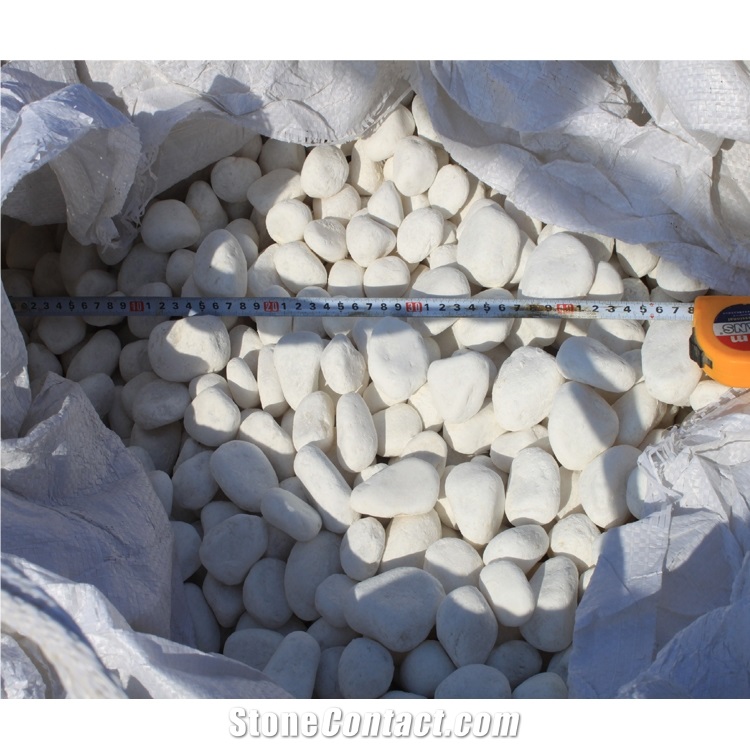 Cheaper Walkway Snow White  Pebble Stone On Sales