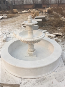 Custom Natural Stone Garden Fountain