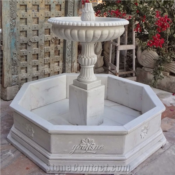 Custom Natural Stone Garden Fountain 