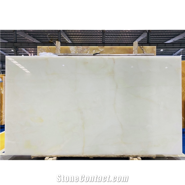 Hot Sale White Onyx Stone Wall Tiles Slab Price