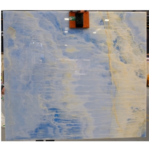 Natural Luxury Blue Onyx Slab For Wall Tiles