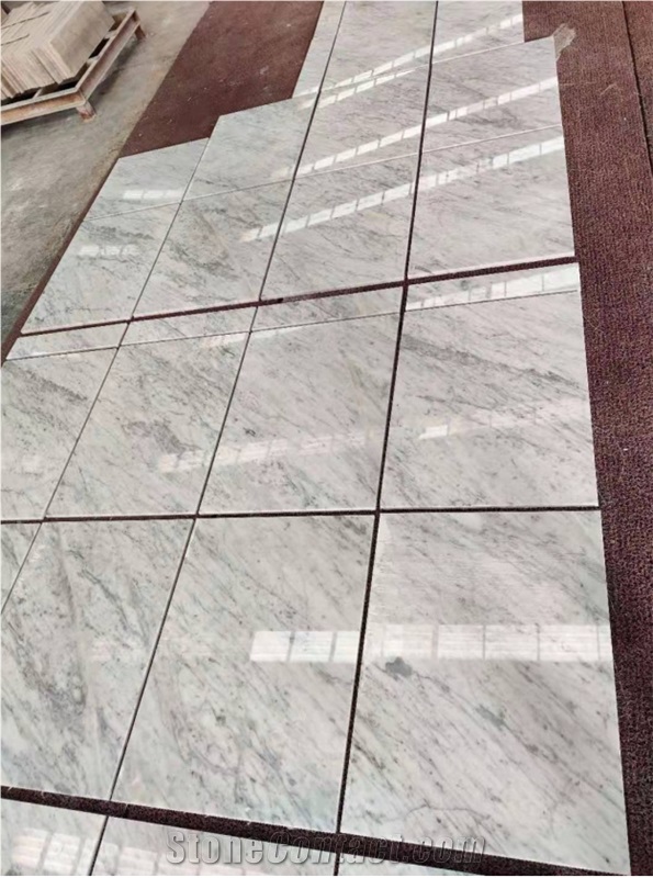 Bianco Carrara White Marble Tiles For Flooring And Walling