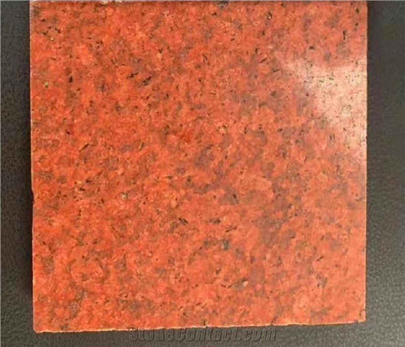 Dyed Red Granite Slab/ Half Slab