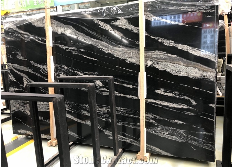 New Cosmic Black Slab/ Tile For Interoir/ Exterior Projects
