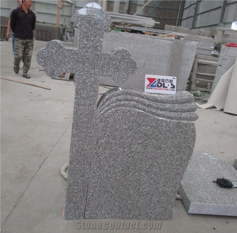 Classic Style Romania G664 Granite Tombstone Headstone