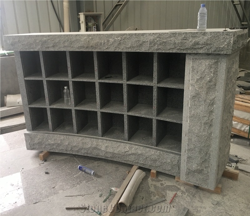Grey Granite 34 Niche Columbarium For Cremation Urns