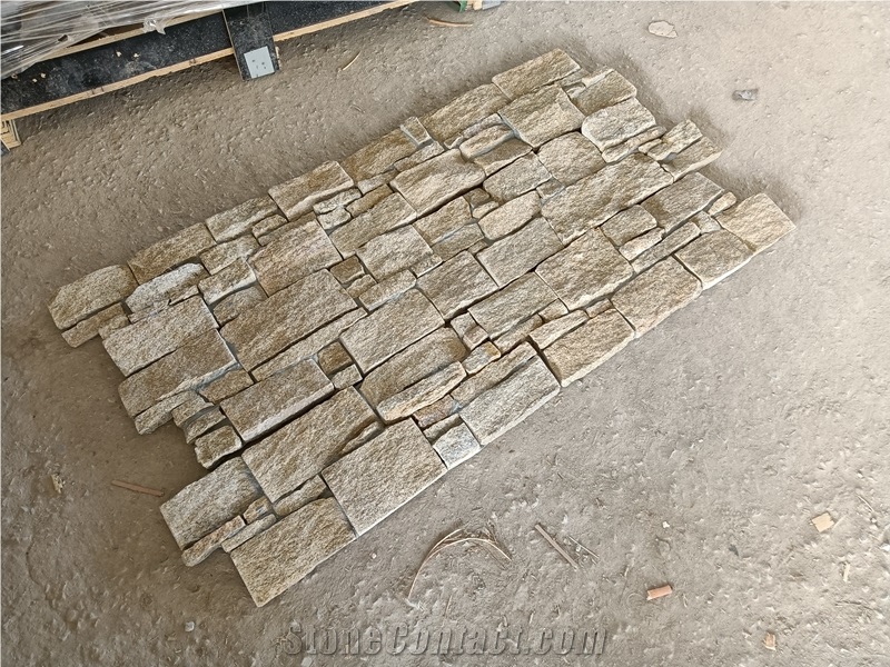 Natural Stone Concrete  Cement Back Wall Stone Panel