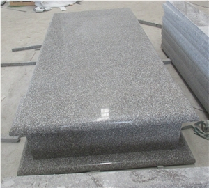 New G664 Granite Single Monument Gravestone Tombstone