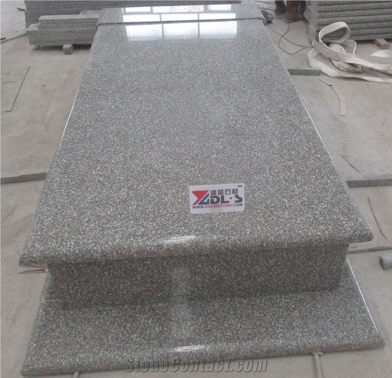 New G664 Granite Single Monument Gravestone Tombstone