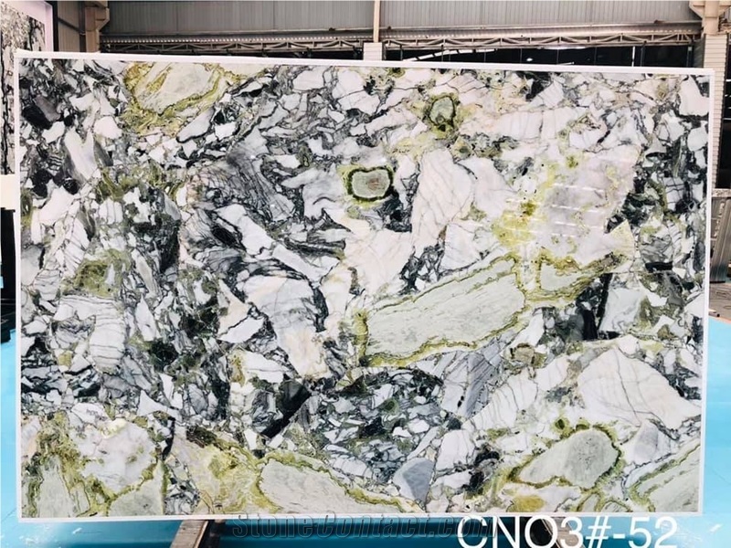 White Beauty Marble Ice Cold Jade Slab