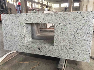 Custom Design Prefab Bala White Granite Kitchen Countertop