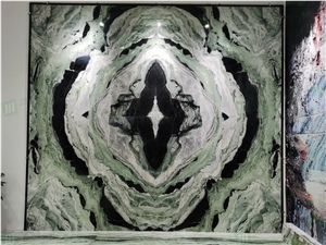 Ice Emerald Green Marble Wall Panels And Tiles Modern Decor