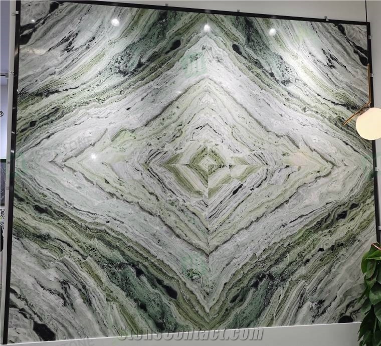 Ice Emerald Green Marble Wall Panels And Tiles Modern Decor