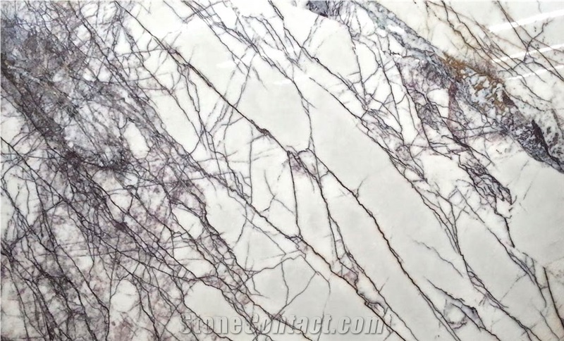 Milas New York Lilac White Marble Polished Slabs And Tiles 