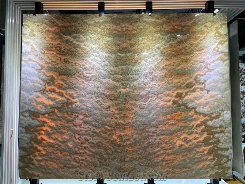 Various Onyx Bookmatched Wall Panels For Luxury Decoration