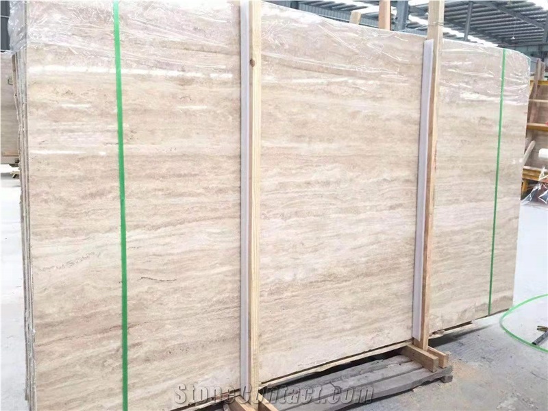 White Beige Travertine Big Slabs And Tiles Filled Unfilled 