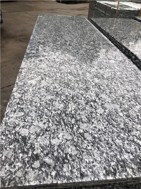 White Wave Spray White Grey Granite Slabs And Tiles