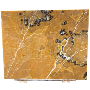 Mexico High Quality Polished Orange Color Onyx Slab