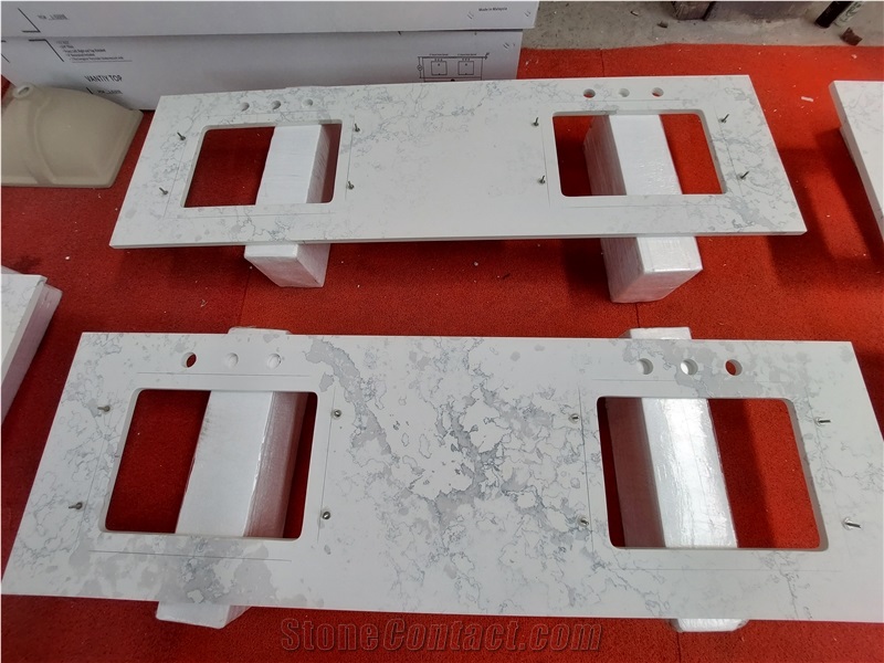 Artificial White Quartz Countertops  White Quartz Vanitytops