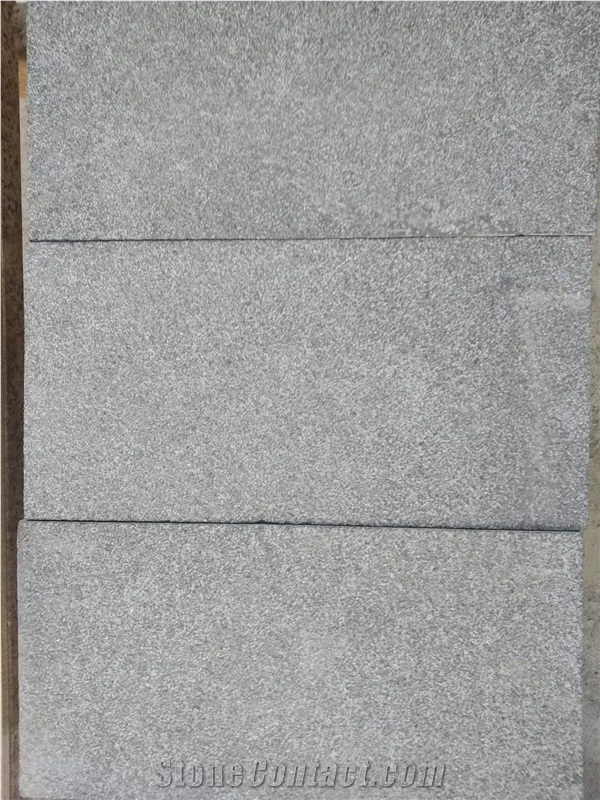 China Black Granite Sandblasted Surface G684 Flooring Tiles