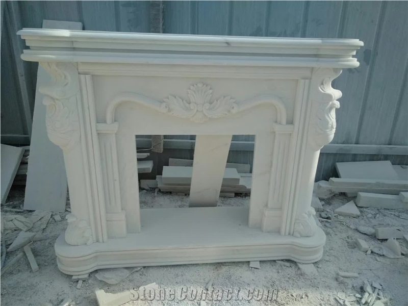 Modern Designs White Marble Fireplace Surround For Hot Sale