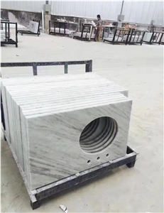 Natural Stone Bianco Carrara White Marble Vanity Tops