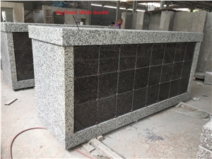 Big Flower White Granite 48 Niches Columbarium