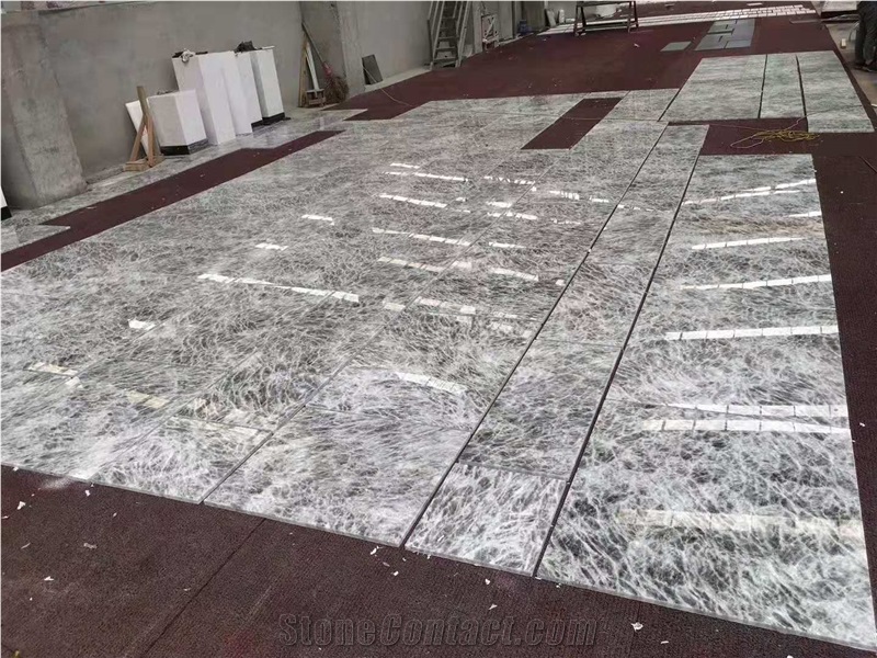 Black Ice Onyx Translucent Slab Wall Floors Tiles 