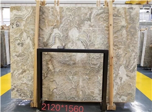Cream Yellow Onyx Slab Tile