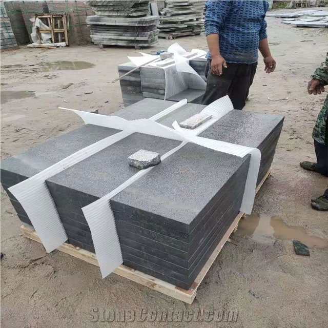 China Dark Grey Granite Paving Stone,Dark Grey Granite Paver