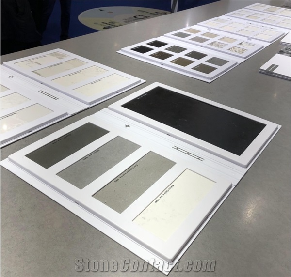 Slate Quartz Marble Stone Sample Plastic Book Folder