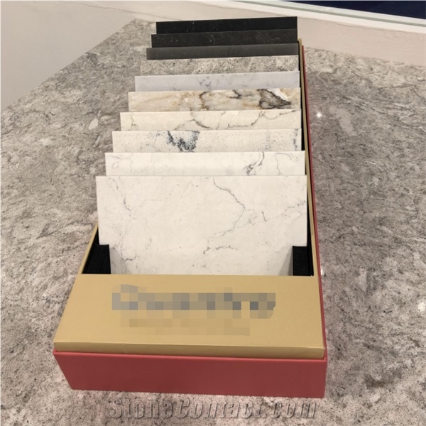 Solid Surface Marble Stone Tile Sample Display Box