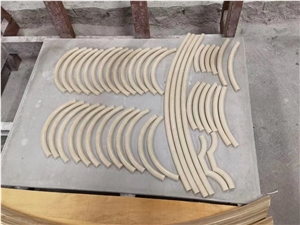 Beige Marble Radian Wall Rope Moulding
