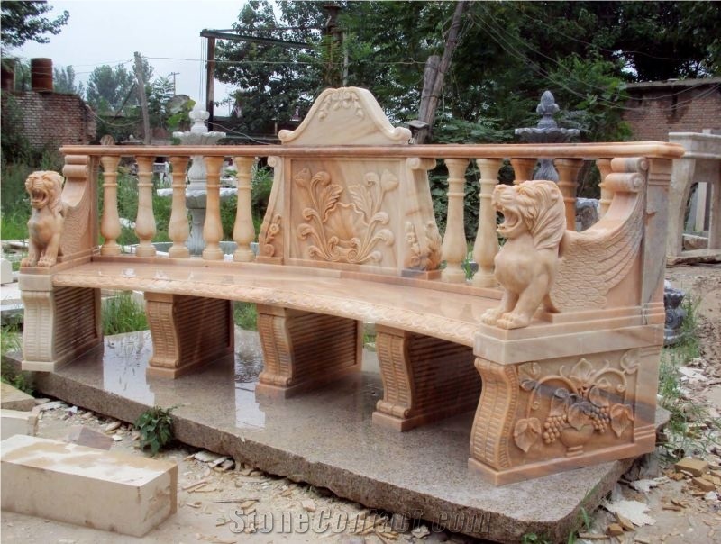 Best Price Marble Garden Bench And Table Sets Sculptured