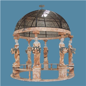 Factory Price Garden Gazebo Angel Lady Sculptured Carved