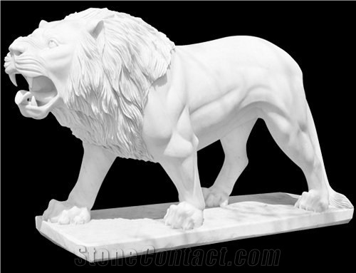 Factory Seller Garden Marble Lion Statue Price In Discount