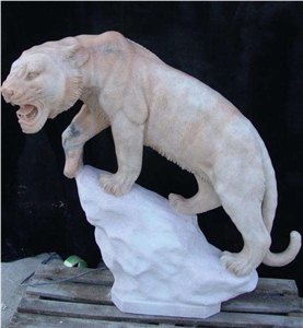 Factory Seller Honed Garden Leopard Handcarved Sculptures