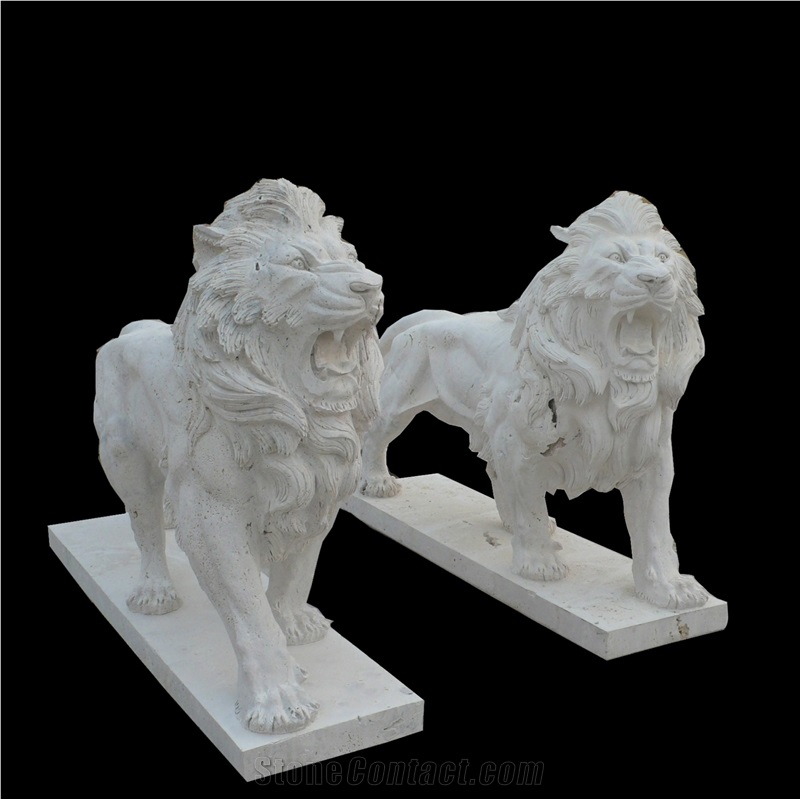 Factory Seller Travertine Lion With Best Price