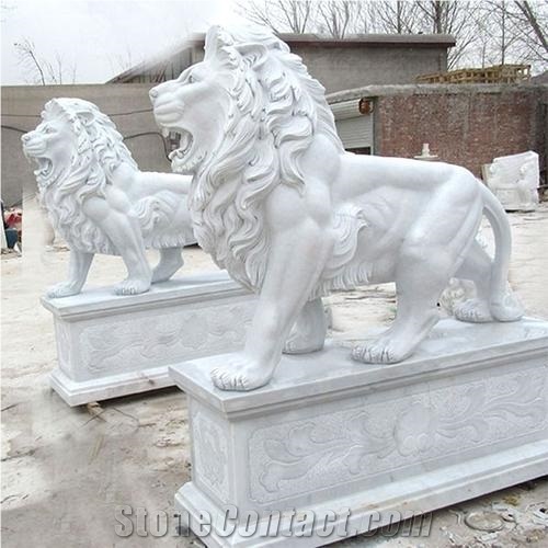 Factory Seller Travertine Lion With Best Price