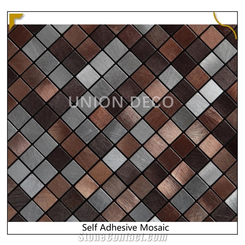 PVC 15*15Mm Square PVC Mosaic Tiles Adhesive Peel&Stick Wall
