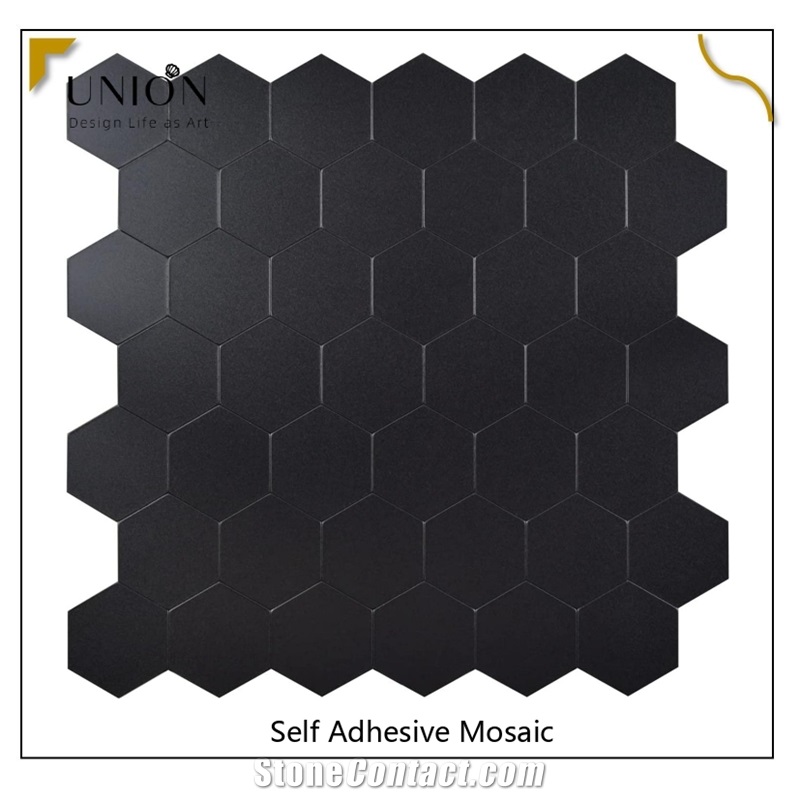 PVC Aluminum Metal Tiles For Kitchen Bathroom Real Texture Mosaic Tiles