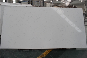 Carrara White Quartz Stone Tiles White Quartz Slabs