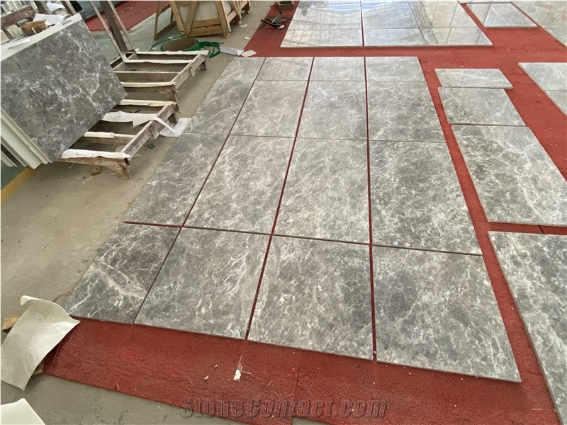 Keynes Grey Marble Slabs Ashy Grey Natural Marble Floor Tile