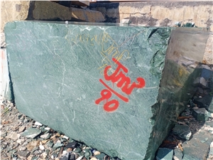 Green Marble Rough Blocks From India