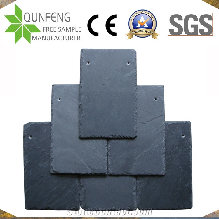 China Natural Black Stone Tile Slate Roof Covering