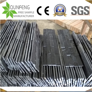 Fachada De Piedra Natural Stone Black Slate Wall Panel