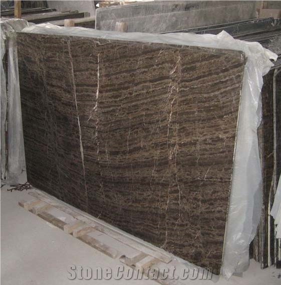 Coffee Brown Marble Slab/Tile Interior Decoration/Wash Basin