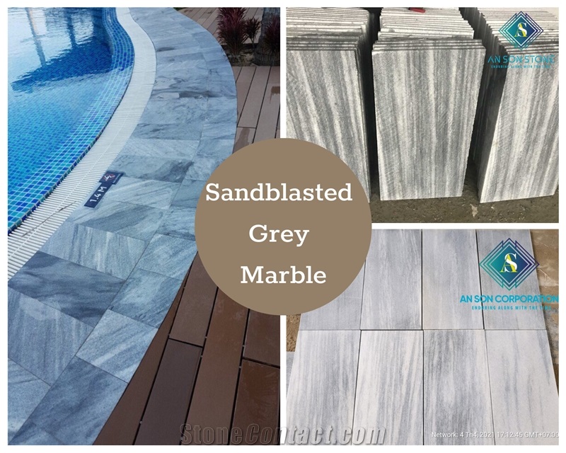 Big Sale Big Deal Sandblasted Grey Marble 